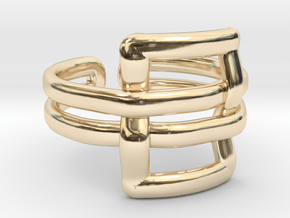 Square knot [Ring] in 14K Yellow Gold