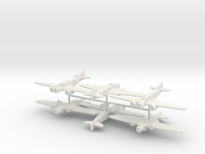 Savoia-Marchetti SM.79 Sparviero (x6) in White Natural Versatile Plastic: 1:500