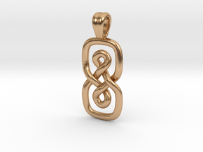 Eight loop [Pendant] in Polished Bronze