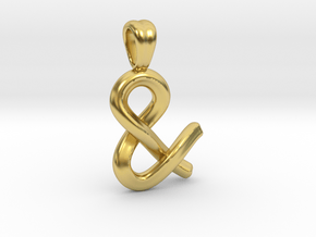 Ampersand [Pendant] in Polished Brass