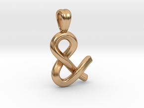 Ampersand [Pendant] in Polished Bronze