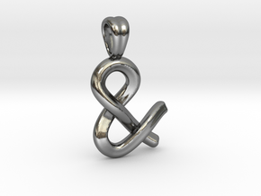 Ampersand [Pendant] in Polished Silver