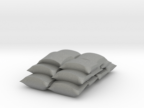 O scale stacked sacks in Gray PA12