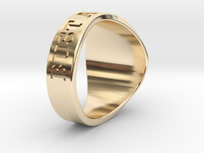 Muperball ISUCK Ring S16 in 14K Yellow Gold