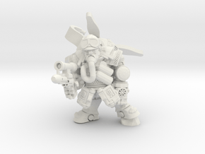 Space Dwarf Aviator in White Natural Versatile Plastic