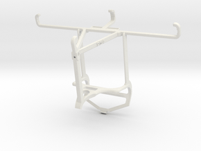Controller mount for PS4 & Realme Narzo 30A - Top in White Natural Versatile Plastic