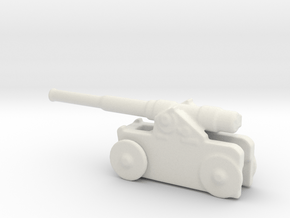 Italian 254mm cannon 1/144  in White Natural Versatile Plastic
