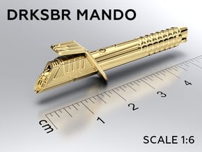 DRKSBR MANDO keychain in Natural Brass: Medium