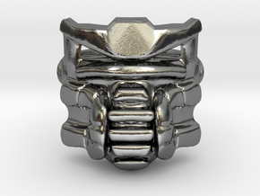 Bohrok XA Swarm Commander Ring Size 9 in Polished Silver