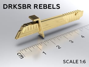 DRKSBR REBELS keychain in Natural Brass: Medium