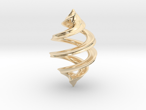 Spiral Pendant in 14K Yellow Gold