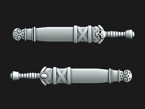 Greek Swords in Scabbard (Long Version) in Tan Fine Detail Plastic: Medium