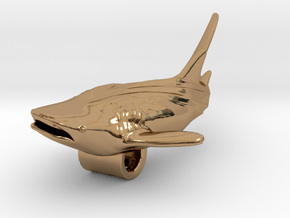 Whale Shark Pendant in Polished Brass