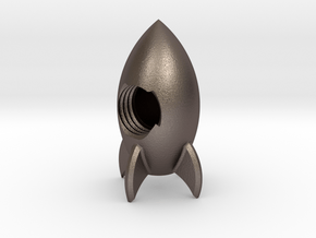 Magent rocket in Polished Bronzed-Silver Steel