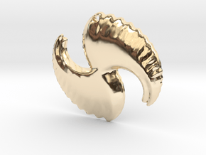 3D Fractal Pendant in 14K Yellow Gold
