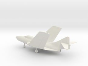 Grumman F-9J Cougar (folded wings) in White Natural Versatile Plastic: 1:87 - HO