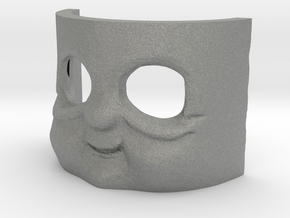 Zug smiling face (model scale? 6.2CM by 4.5CM) in Gray PA12