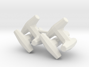 Concrete Dolos (x4) 1/220 in White Natural Versatile Plastic