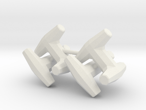 Concrete Dolos (x4) 1/285 in White Natural Versatile Plastic