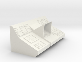 Star Trek Transporter Console  Top - MEGO SCALE in White Natural Versatile Plastic