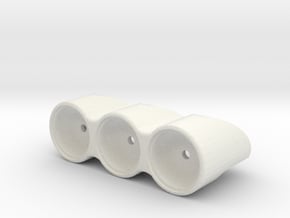 R/C 3-pot ARCH Light Pod in White Natural Versatile Plastic