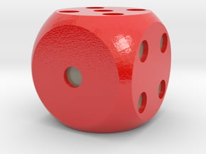 Rigged Dice in Glossy Full Color Sandstone