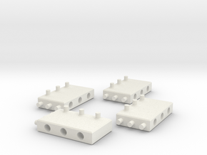 Building Blocks for MODULO - Set2 in White Natural Versatile Plastic