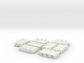 Building Blocks for MODULO - Set4 in White Natural Versatile Plastic