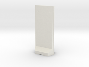 Concrete T-Wall 1/76 in White Natural Versatile Plastic