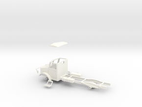 1:43 Bedford OY cab & chassis (twin fuel tanks)  in White Processed Versatile Plastic