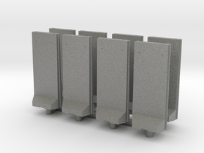 Concrete T-Wall (x8) 1/200 in Gray PA12