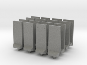 Concrete T-Wall (x16) 1/285 in Gray PA12