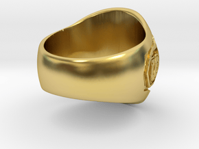 Smallville - Clark Ring - Size 11 - Seated in Polished Brass