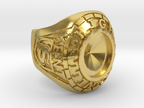 Smallville - Clark Ring - Size 10 - Seated in Polished Brass