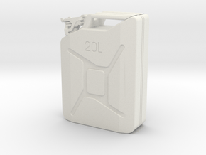 Jerry can, complete, scale 1:12 in White Natural Versatile Plastic
