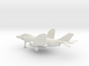 McDonnell F3H Demon (folded wings) in White Natural Versatile Plastic: 6mm