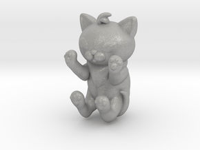 PawsUp Kitten Pendant in Aluminum: 28mm