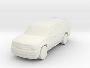 Cadillac Escalade 2013 1/144 in White Natural Versatile Plastic