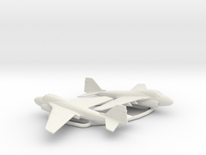 Grumman A-6E Intruder (w/o landing gears) in White Natural Versatile Plastic: 6mm
