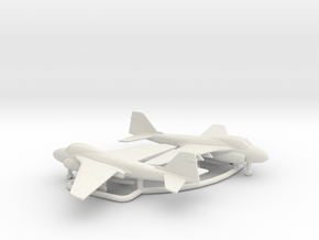 Grumman A-6E Intruder in White Natural Versatile Plastic: 6mm