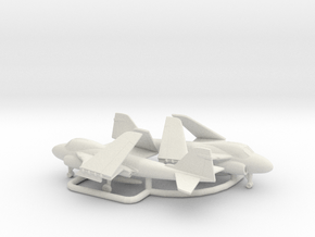 Grumman A-6E Intruder (folded wings) in White Natural Versatile Plastic: 6mm