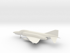 McDonnell Douglas F-4E Phantom II in White Natural Versatile Plastic: 1:64 - S