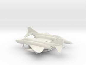 McDonnell Douglas F-4E Phantom II in White Natural Versatile Plastic: 6mm