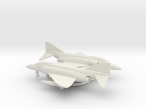 McDonnell Douglas F-4J Phantom II in White Natural Versatile Plastic: 6mm