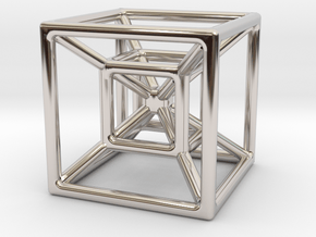 Hypercube [pendant] in Platinum