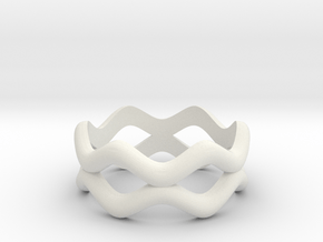 Weave Band in White Natural Versatile Plastic
