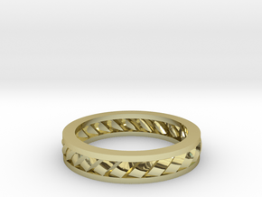 GBW2 Lds Wedding Band in 18k Gold