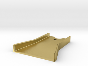 Hot Wheels Track To Floor Ramp Adapter in Natural Brass