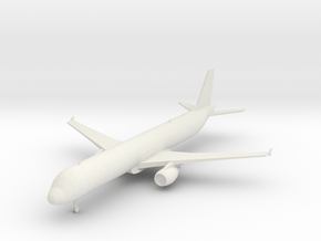  1:400 Airbus a321-200 in White Natural Versatile Plastic