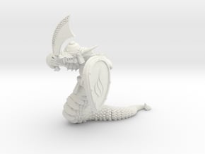 Snakeman in White Natural Versatile Plastic